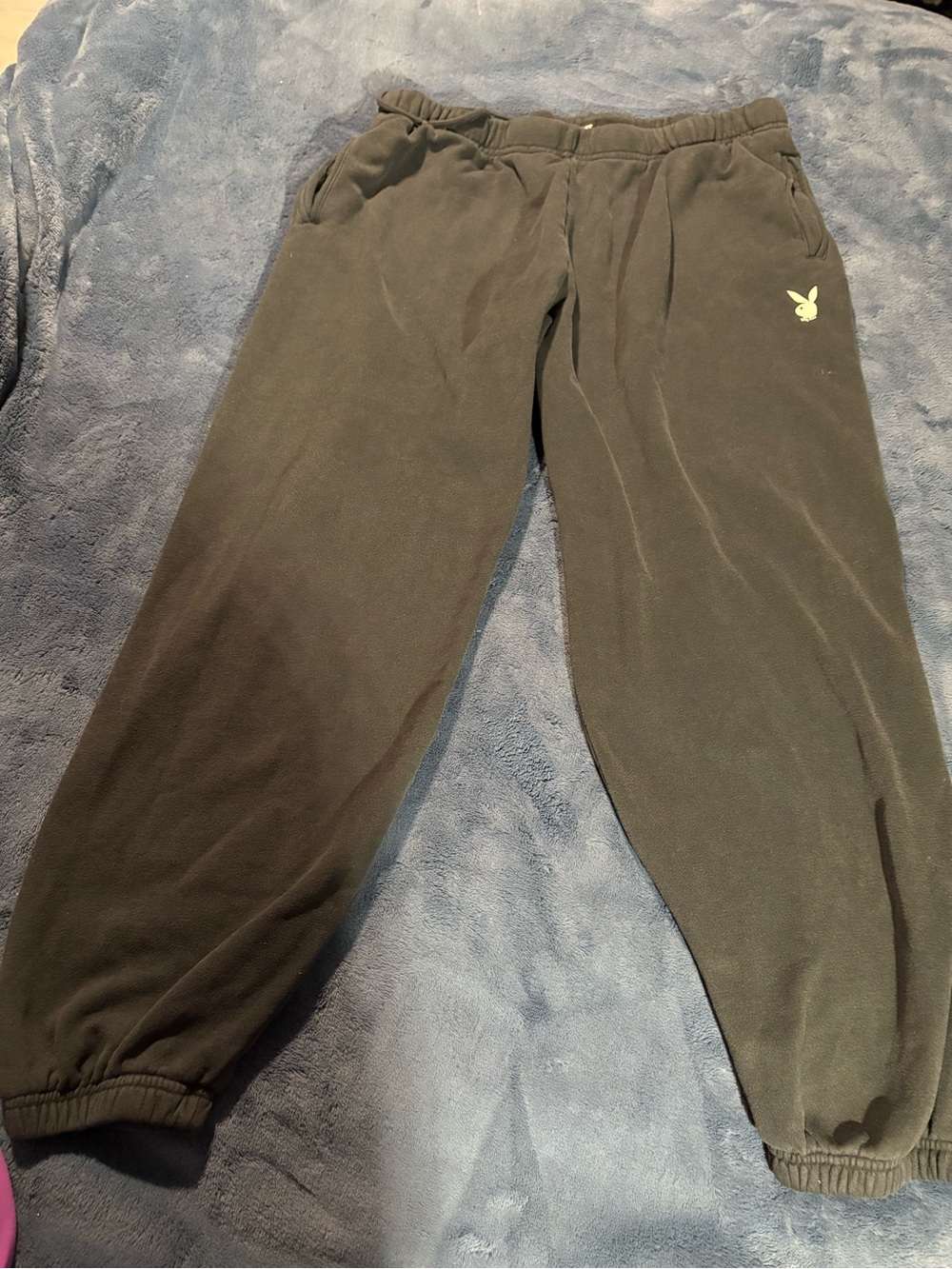 PLAYBOY Fleece Joggers with Bunny Logo
